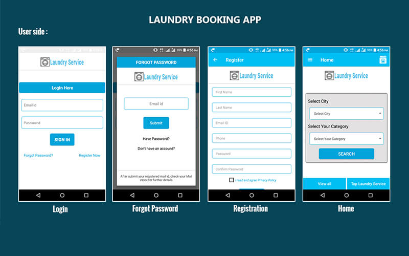 Laundry Booking Android Application – PHP Scripts Mall
