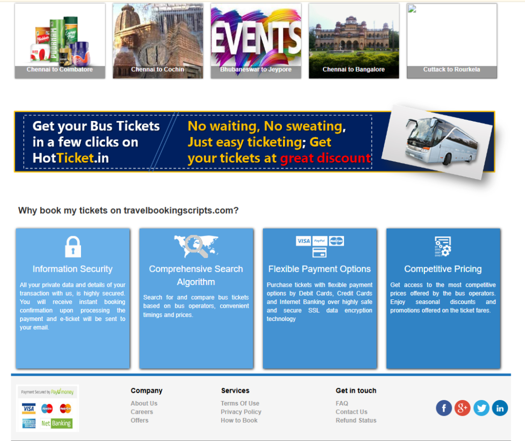 Bus Booking Script – PHP Scripts Mall